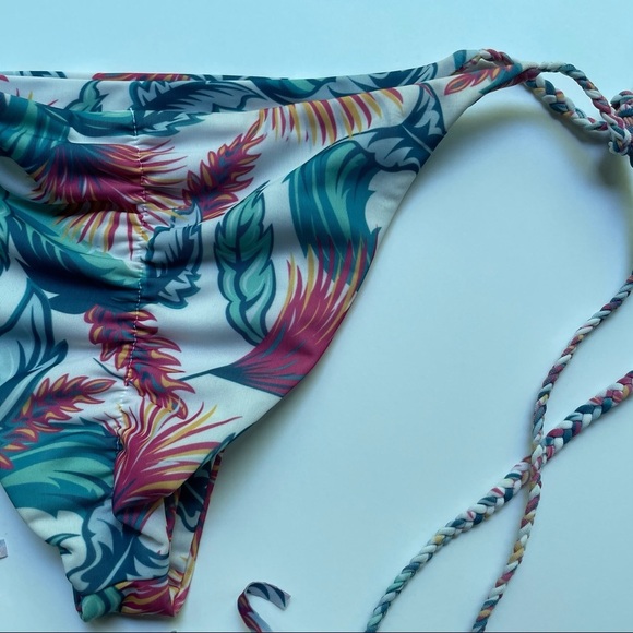 Ellejay Jordyn Tropics String Bikini Bottom Large - Picture 4 of 7
